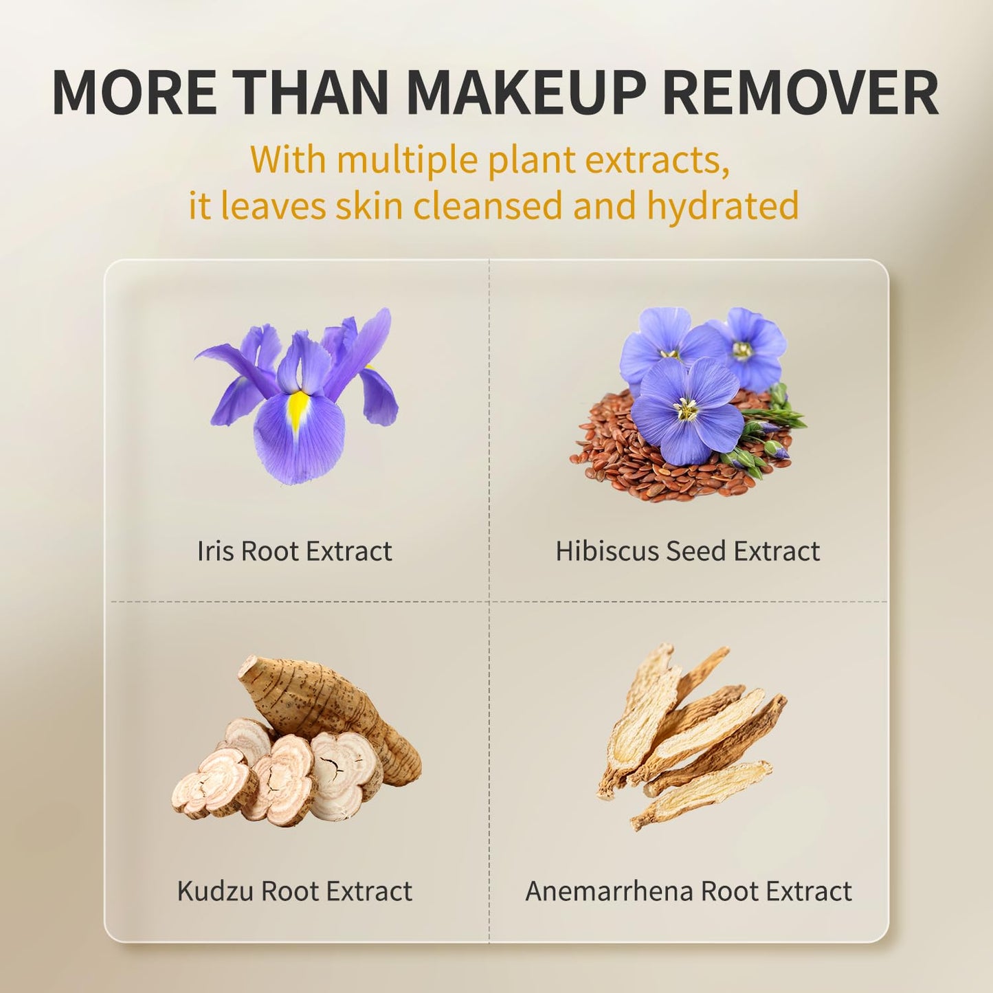 Makeup Remover Cleansing Balm - Gentle Formula for Waterproof Mascara & Long-Wear Makeup | No Residue, Sensitive Skin Friendly