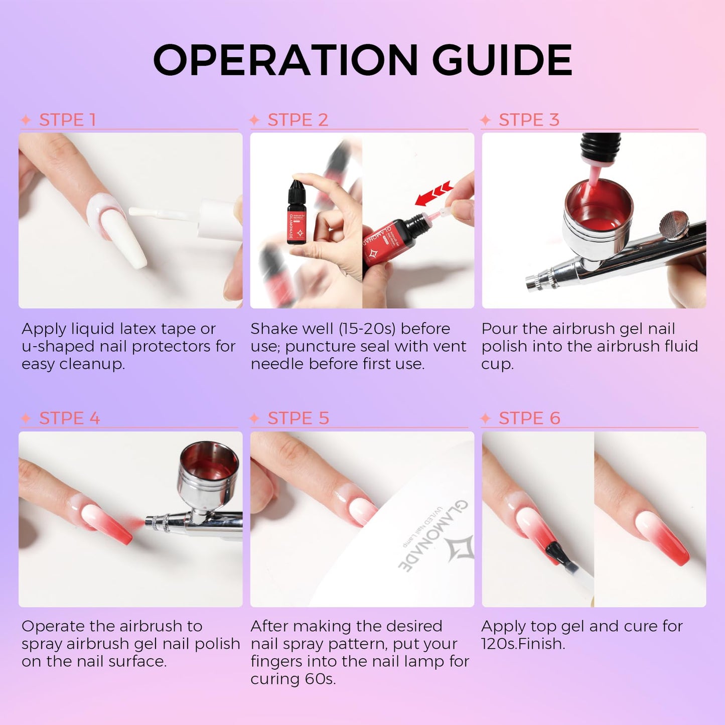 Glamonade Airbrush Gel Nail Polish