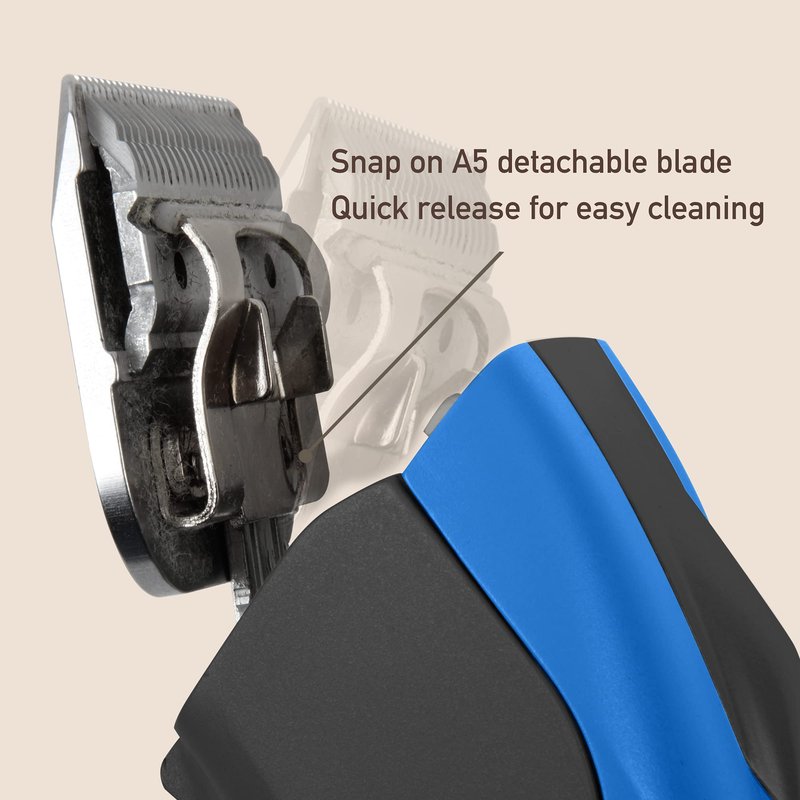 FURZONE Detachable Blade - Size 7F Blade 1/8", Made of Durable Japanese Steel, Compatible with Most Andis, Oster, Wahl A5 Clippers