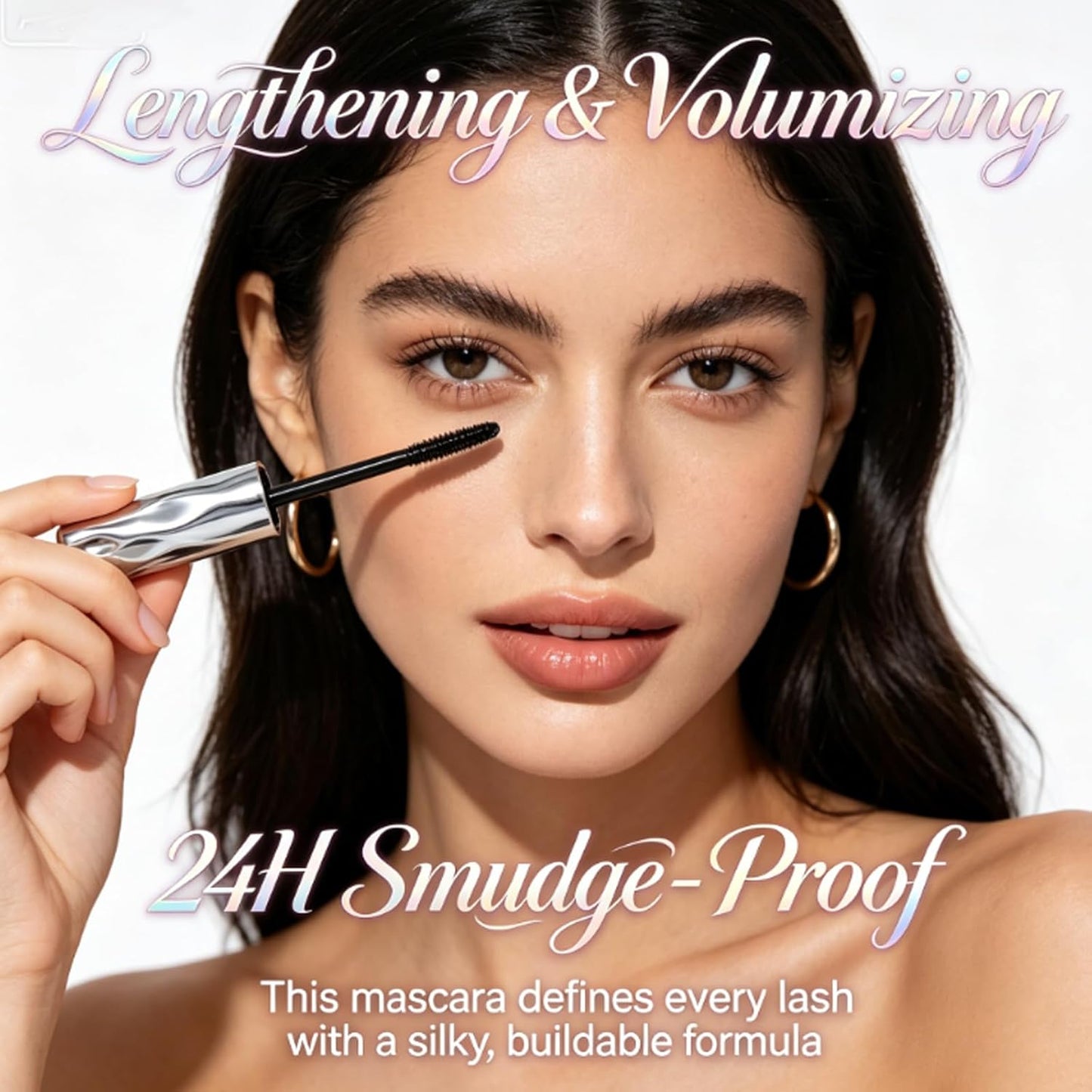 Waterproof Fiber Mascara - Volume & Length Without Clumping | Smudge-Proof, Natural Finish (3pcs)