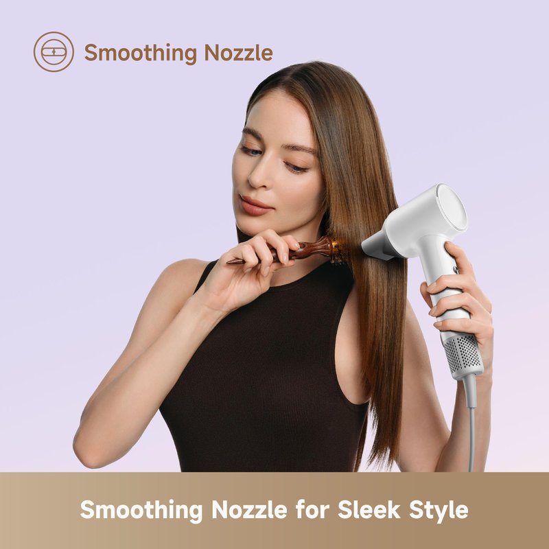 Dreame Mini High-Speed Hair Dryer, 270g Lightweight, Fast Drying, Customizable Modes, 100,000RPM Motor, NTC Temperature Control, Negative Ion Cares, 5 Cutomizable Modes, Kid's Mode