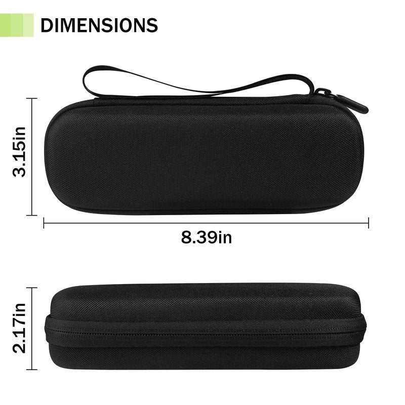 ZORETCO Hard Travel Carrying Case for Hybrid Electric Trimmer and Shaver, Portable Organizer Storage Bag for QP2520, QP2530, QP2620, QP2630- Black