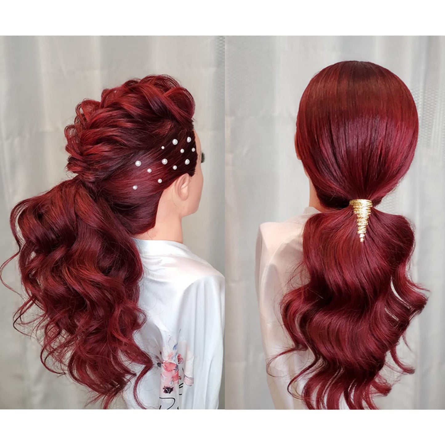 Traininghead 28-30" 100% Human Hair Mannequin Head Hairdressing Training Practice Head Hair Styling Cosmetology Manikin Doll Head With Clamp Stand