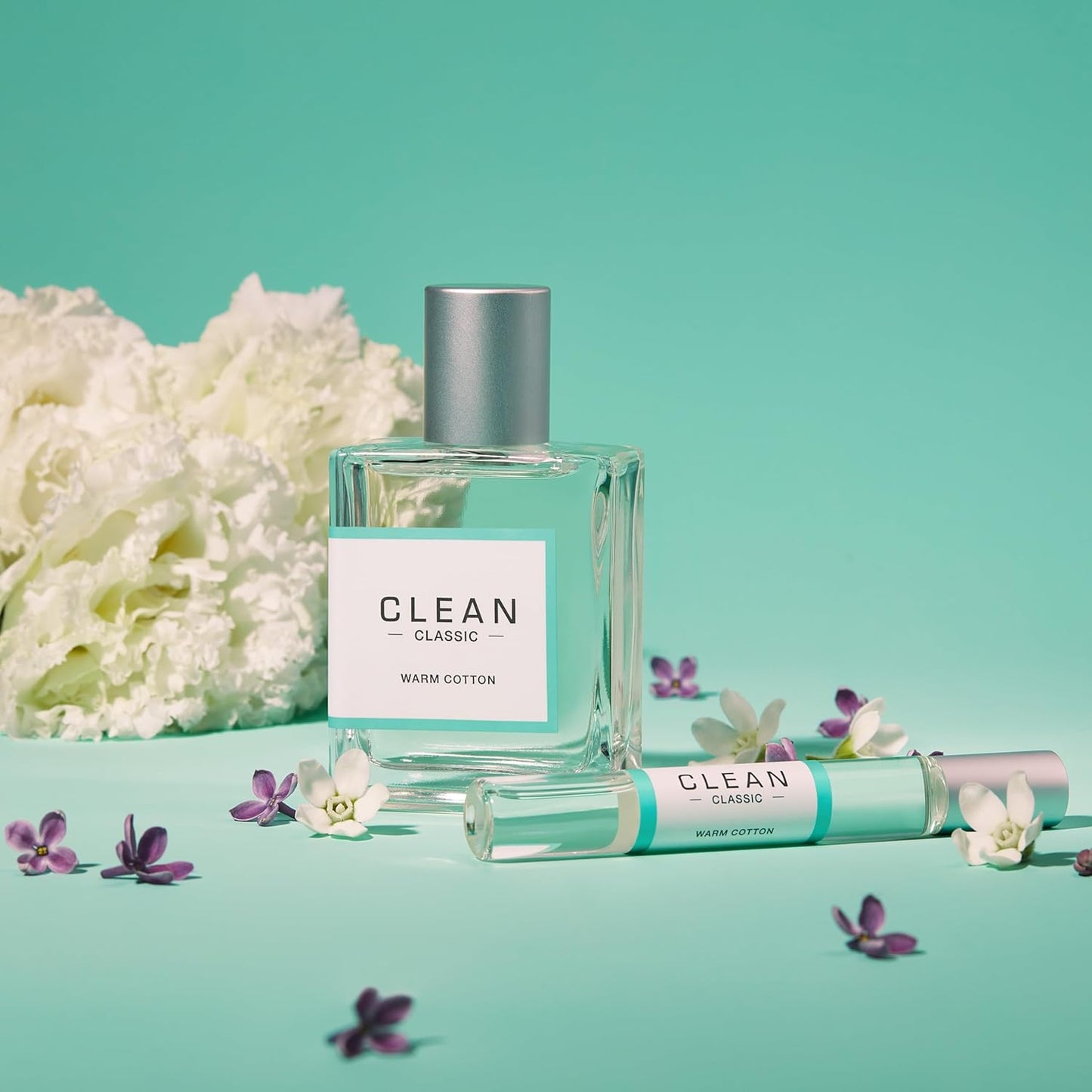 Clean Beauty Perfume Duo - Fresh Laundry & Juicy Berry Scent | Full & Travel Size Gift Set