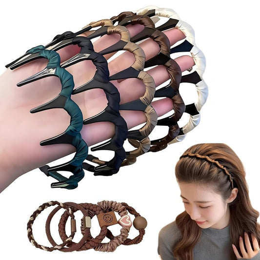 Retro High Skull Headband - U-Shape Fashion Tooth Hair Comb | Stylish Accessory