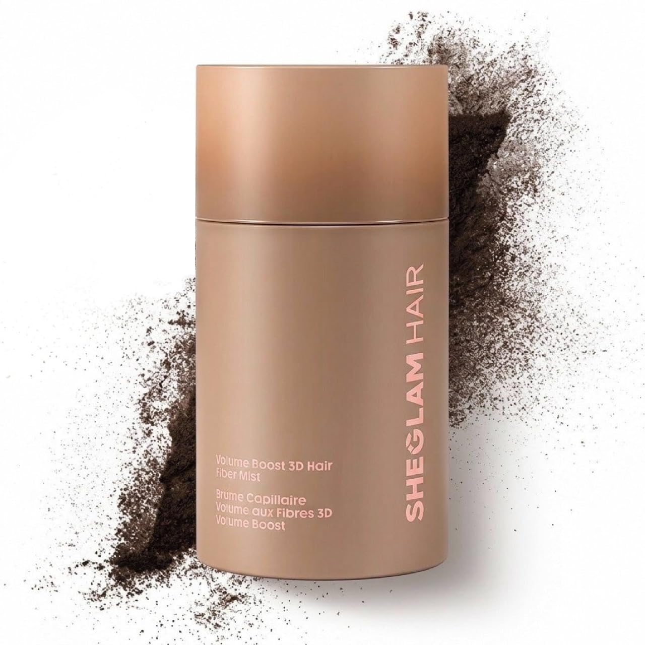 SHEGLAM Dark Brown Hair Building Fibers 15g, Volume Boost Hair Fiber Mist, Hair Thickening Powder for Thinning Hair, Instant Fuller Hairline, 72h Long Lasting for Men & Women(Applicator Not Included)