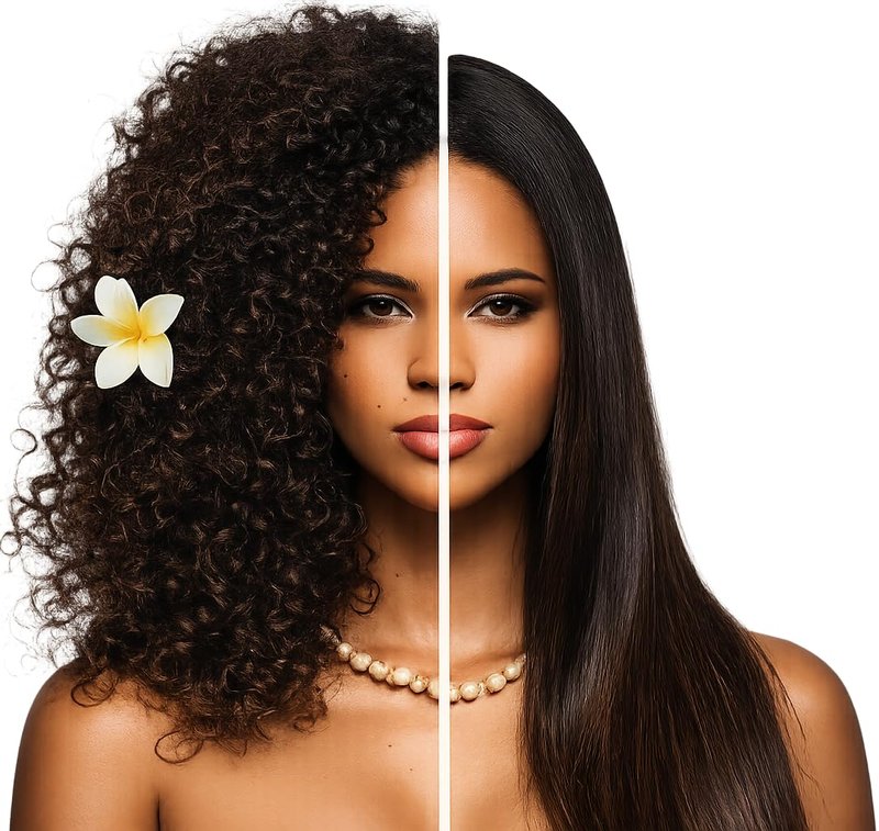 Gold Label Brazilian Keratin Hair Treatment Straightening works on All Hair Types Incl Coarse Thick Dry Frizzy Curly Bleached Dominican Brazilian Indian Strong formula Hair 240ml