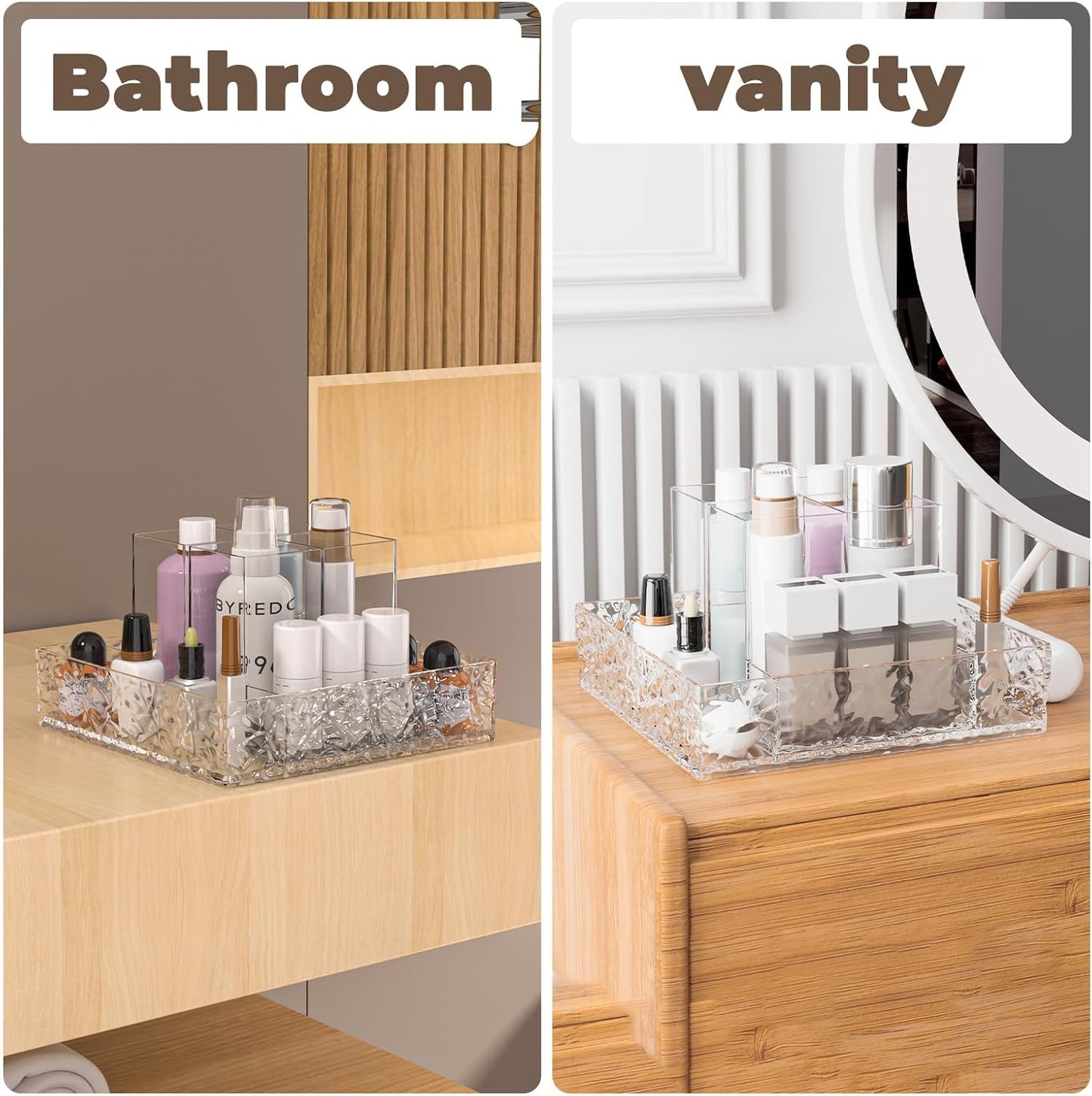 360° Rotating Makeup Organizer - Lazy Susan Vanity & Countertop Storage for Skincare, Perfume, Lipstick | Perfect for Dresser & Cabinet