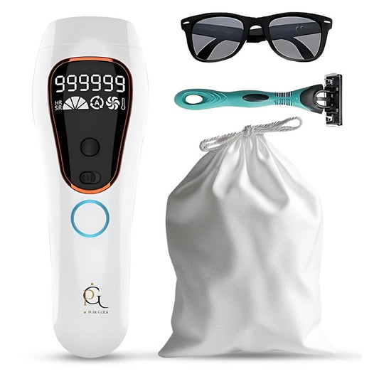Pure Glide IPL Hair Removal Device for Women & Men, At-Home Hair Removal for Face, Legs, Arms & Bikini Line, Long-Lasting Hair Reduction, 999,999 Flashes, Painless & Easy to Use