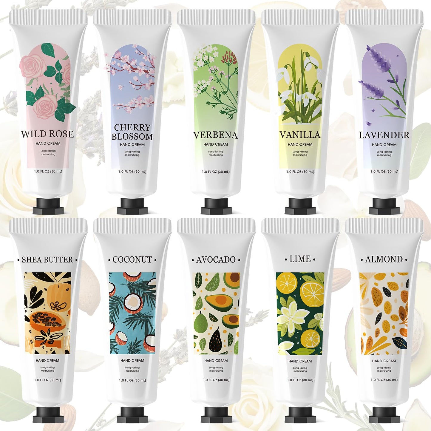Spa Luxetique 10-Pack Hand Cream Gift Set | Travel Size Moisturizing Lotion for Women, Ideal for Mother's Day & Special Occasions