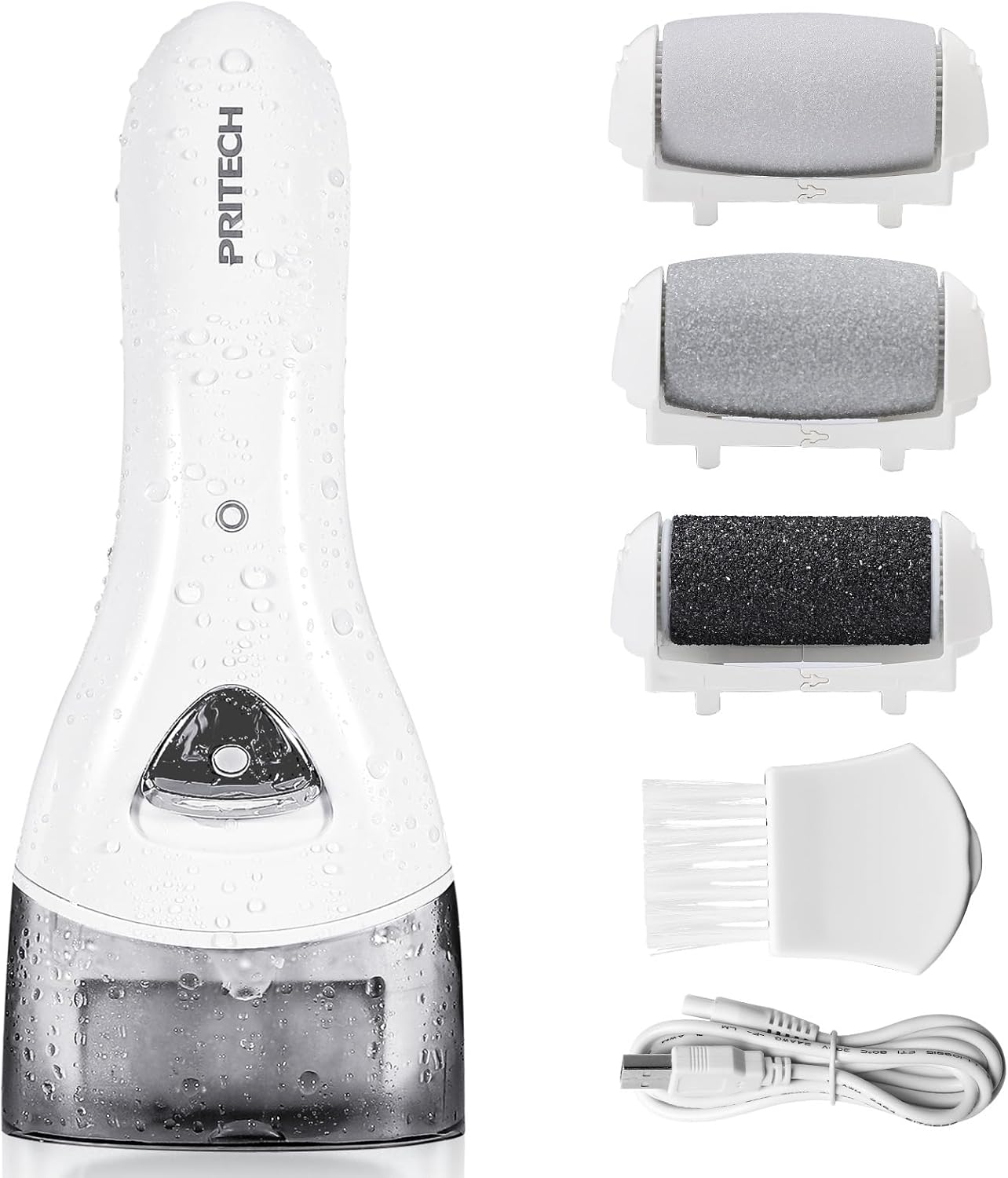 Rechargeable Electric Feet Callus Remover - Portable Pedicure Tool for Hard, Cracked Skin | Professional Foot Care Kit