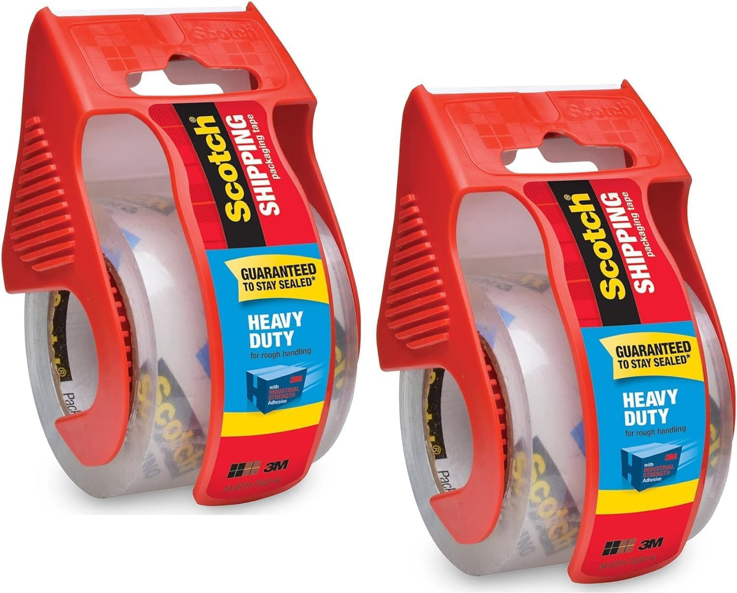 Scotch Heavy Duty Packaging Tape - 2 Inch x 800 Inch Clear Roll | 2 Count for Secure Sealing