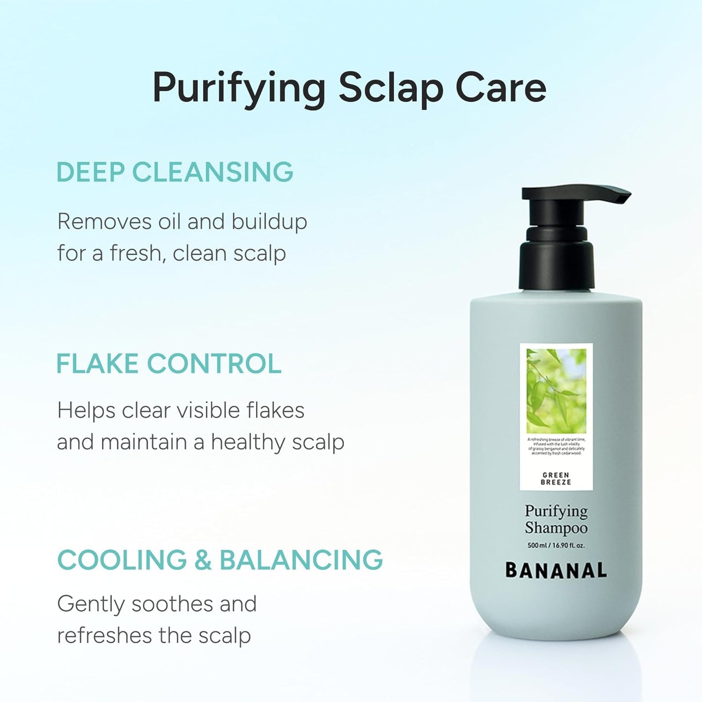 Rosemary Clarifying Scalp Shampoo - Deep Cleansing Hair Care with Menthol & CICA | 16.9 fl oz