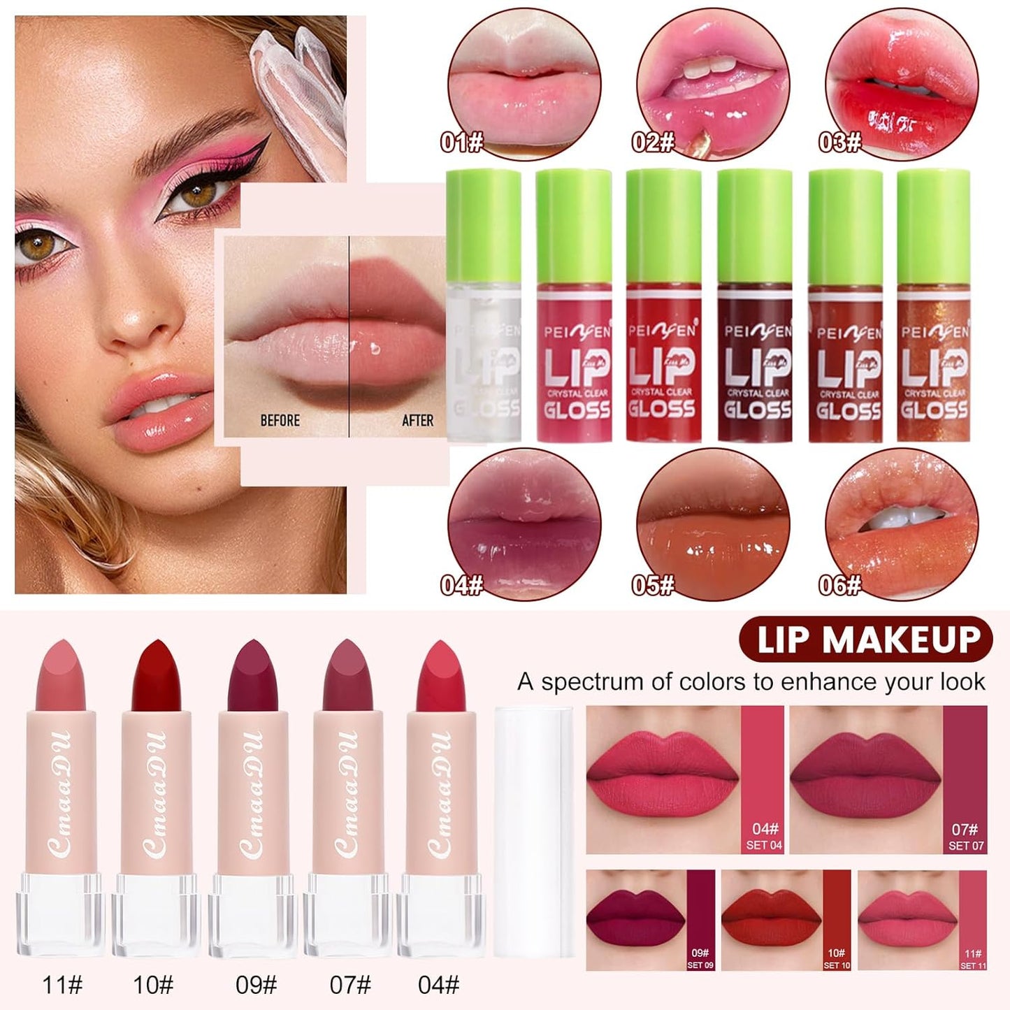 Makeup Kit for Women - All-in-One Essential Set with Foundation, Eyeshadow Palette, Lipstick & Brushes | Perfect Gift Bundle