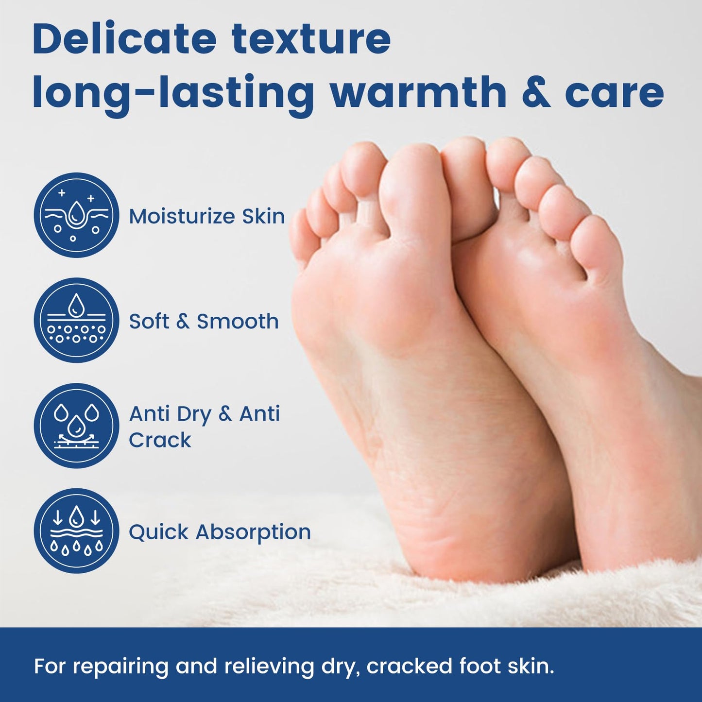 60% Urea Cream Stick with 2% Salicylic Acid, Exfoliating Moisturizer for Dry Cracked Heels, Callus Remover for Feet, Hands, Knees & Elbows