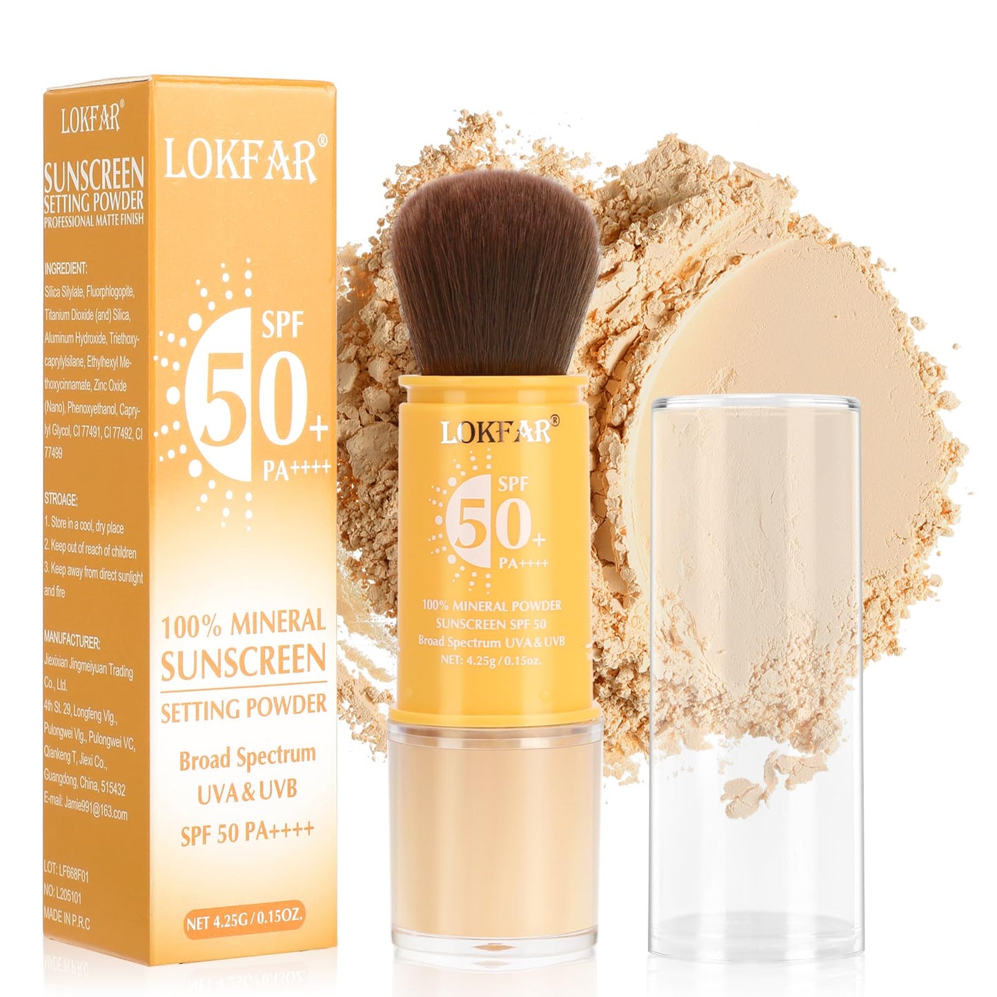 Mineral Powder Sunscreen Setting Makeup