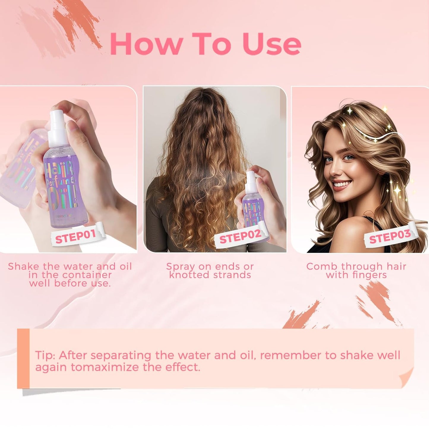 Hair Perfume Oil - Long-Lasting Floral Fragrance | 100ml Common Camellia