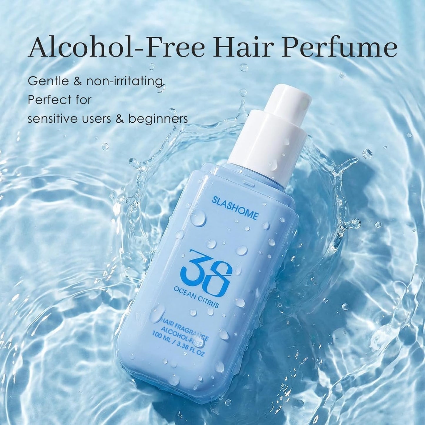 Hair Perfume for Men & Women - Citrus Ocean Alcohol-Free Moisturizing Mist | Long-Lasting Woody Fragrance, 100ml