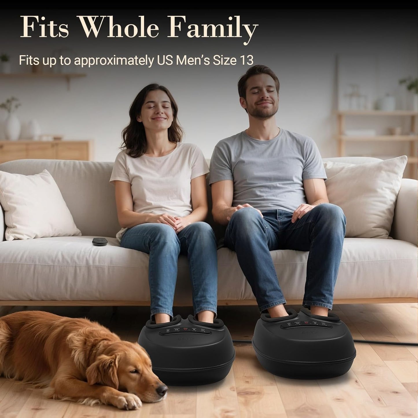 Foot Massager for Neuropathy & Plantar Fasciitis Relief - Shiatsu with Heat & Remote Control | Perfect Gift for Dad