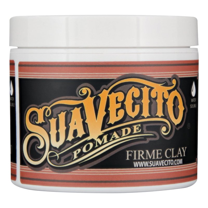 Suavecito Pomade Firme Clay for Men - Strong Hold, Low Shine Matte Finish - Professional Hair Styling Clay for Added Volume and Definition - 5 oz