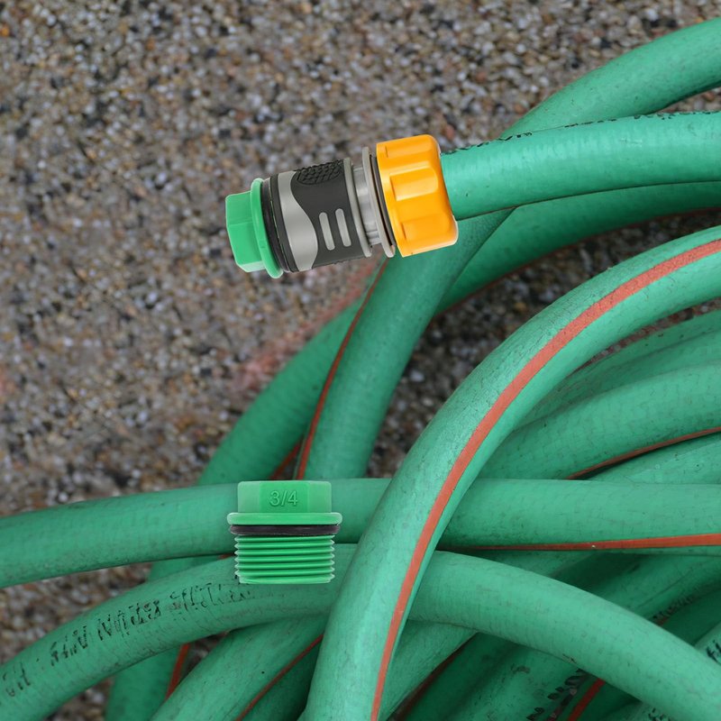 POPETPOP 10 Pieces 3/4 Garden Hose Caps and Plugs, Male Thread Pipe Plug End Cap, PPR Material Garden Irrigation Tubing Stopper Drain for Splitters, Manifolds, Rain Barrels - Prevents Leakage