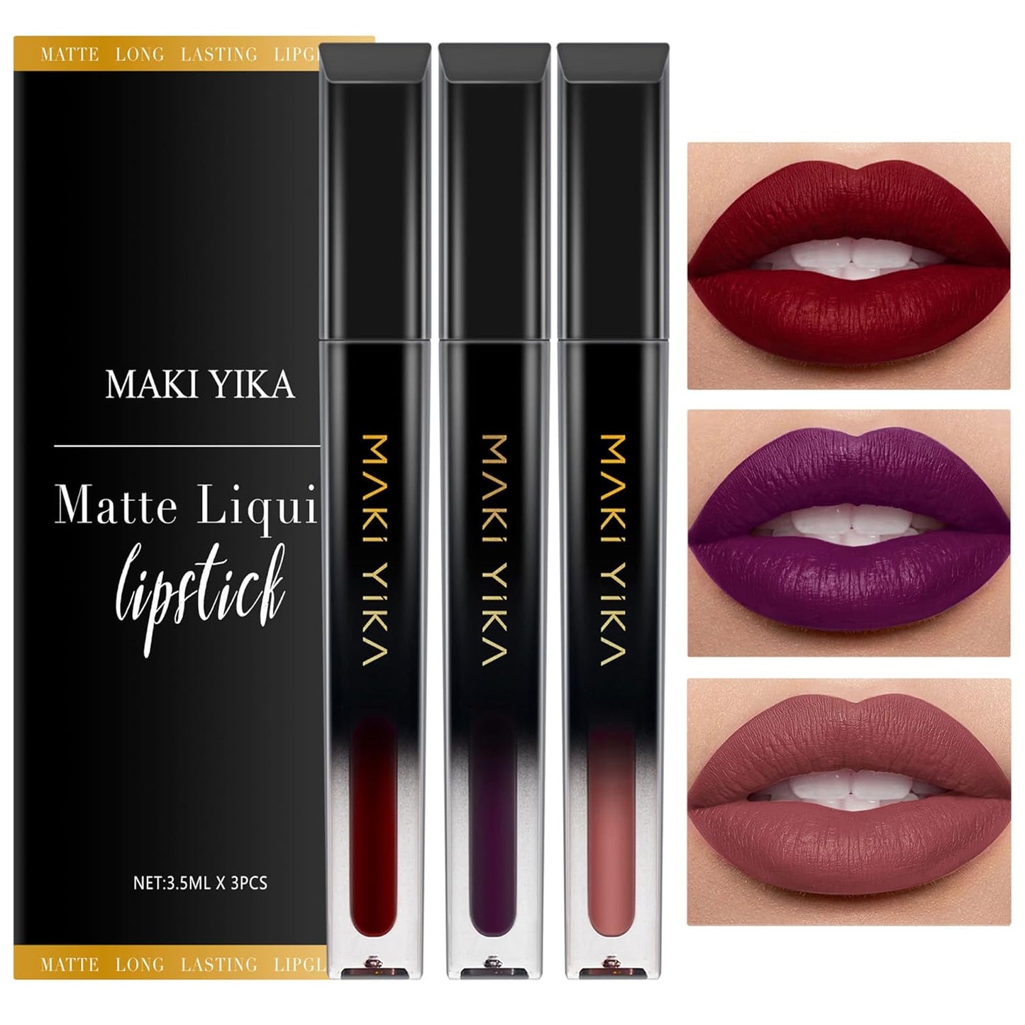 Burgundy Red Lipstick for Women - Long Lasting, No Smudge Matte Liquid | Transferproof & Cruelty-Free