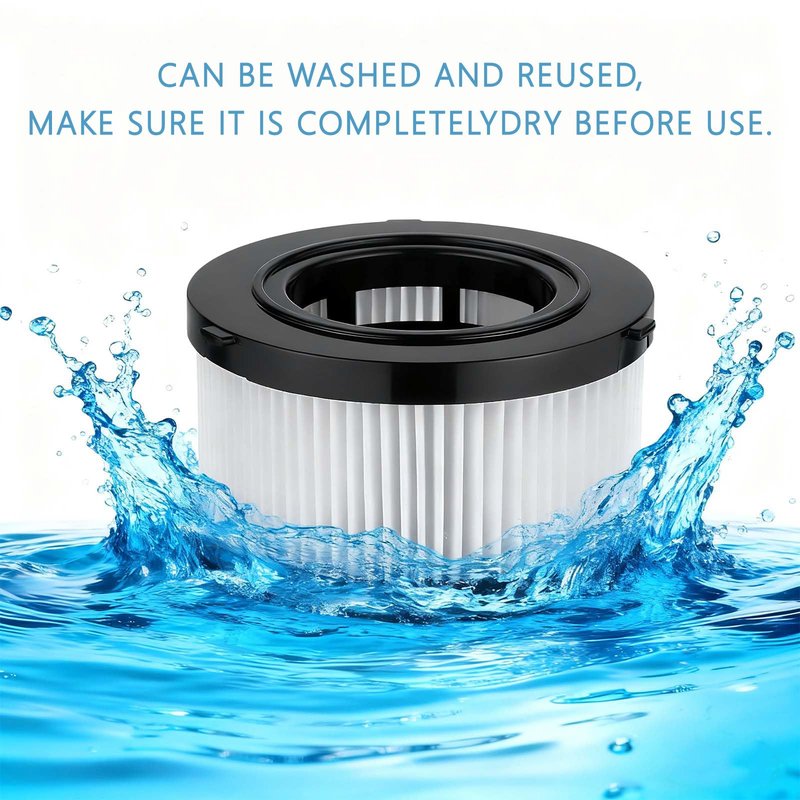 DC5151H Replacement HEPA Filter Compatible with dewelt DC5151H DC515 DCV517 Wet Dry Vacuum