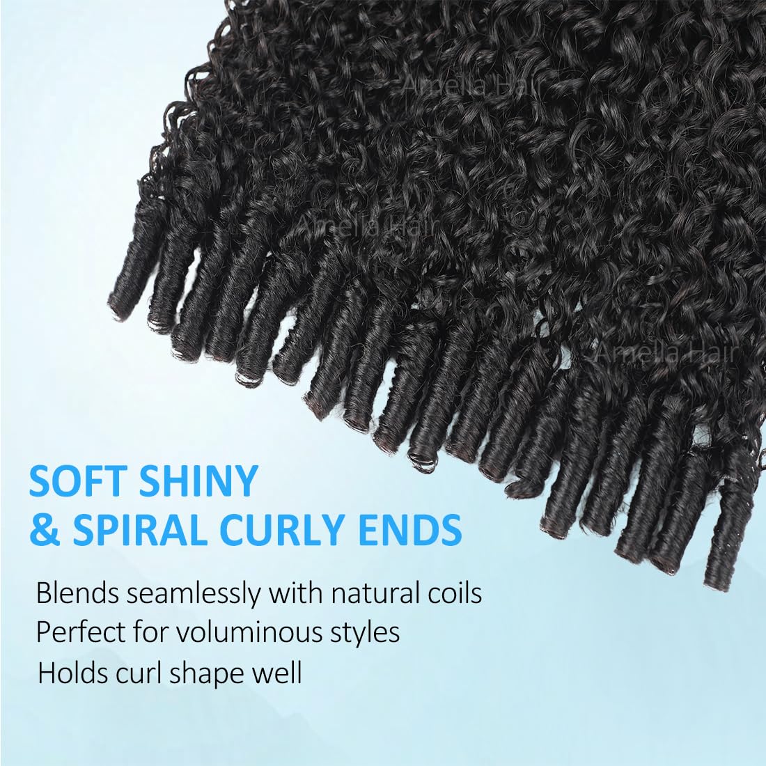 Burmese Curly Half Wig - 200% Density Human Hair | Beginner-Friendly, Easy Install, Natural Color (14 Inch)