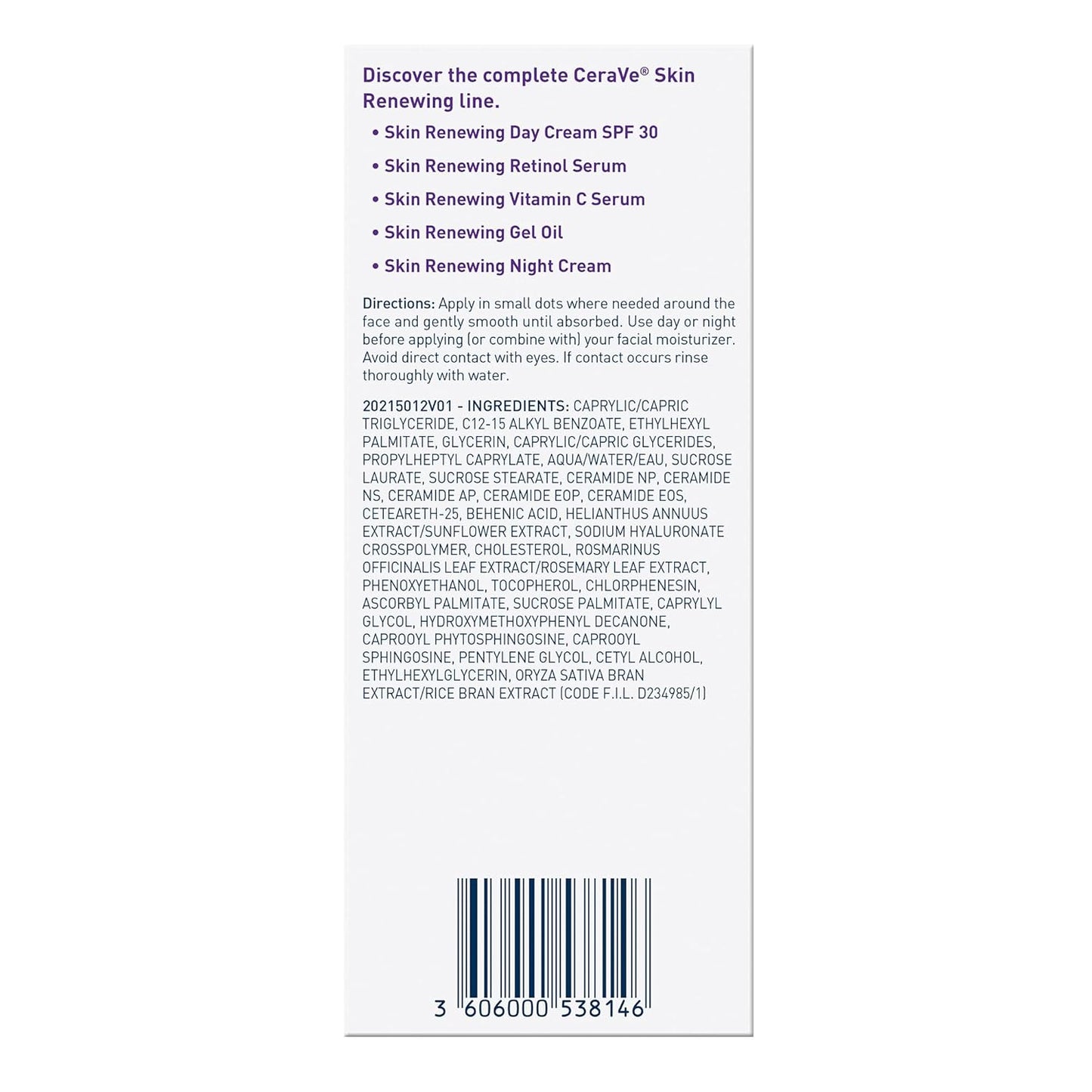 CeraVe Skin Renewing Gel Oil - Daily Hydrating Serum with Hyaluronic Acid | Non-Greasy, Fragrance-Free, 1 oz