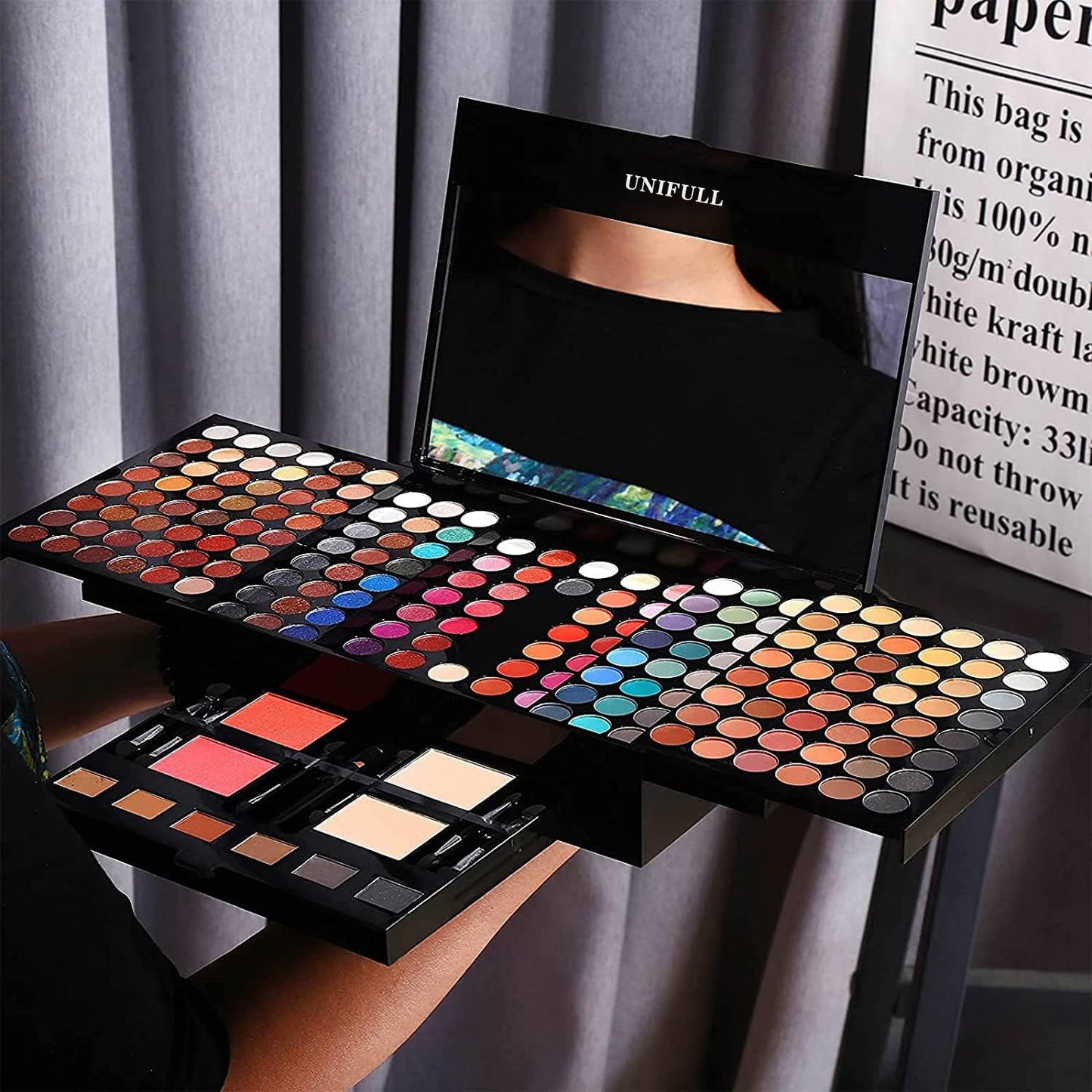Professional 190 Colors Makeup Palette - All-in-One Kit for Women & Beginners | Includes Eyeshadow, Lipstick, Powder, Eyeliner, Concealer