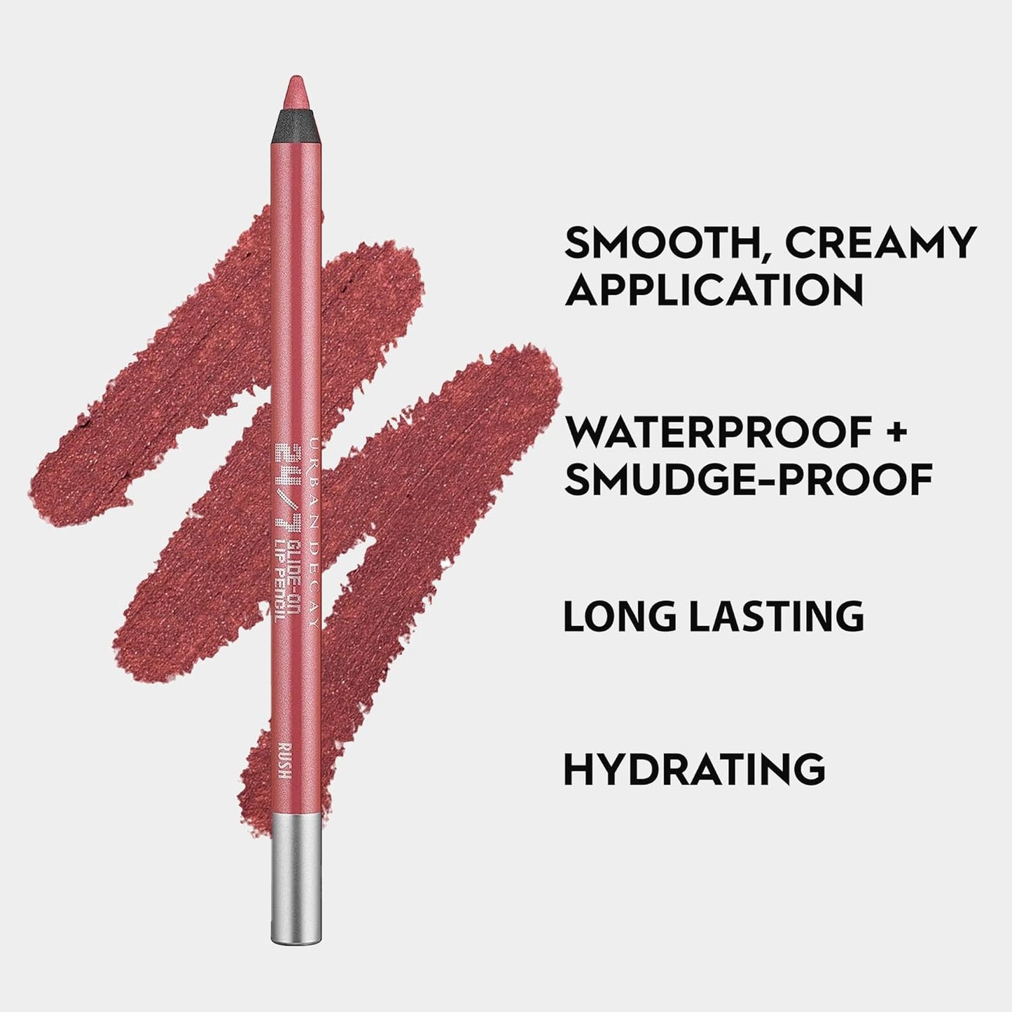 Urban Decay 24/7 Glide-On Waterproof Lip Pencil - Smudge-Proof, Longwearing Lip Liner with Vitamin E | 0.04 oz