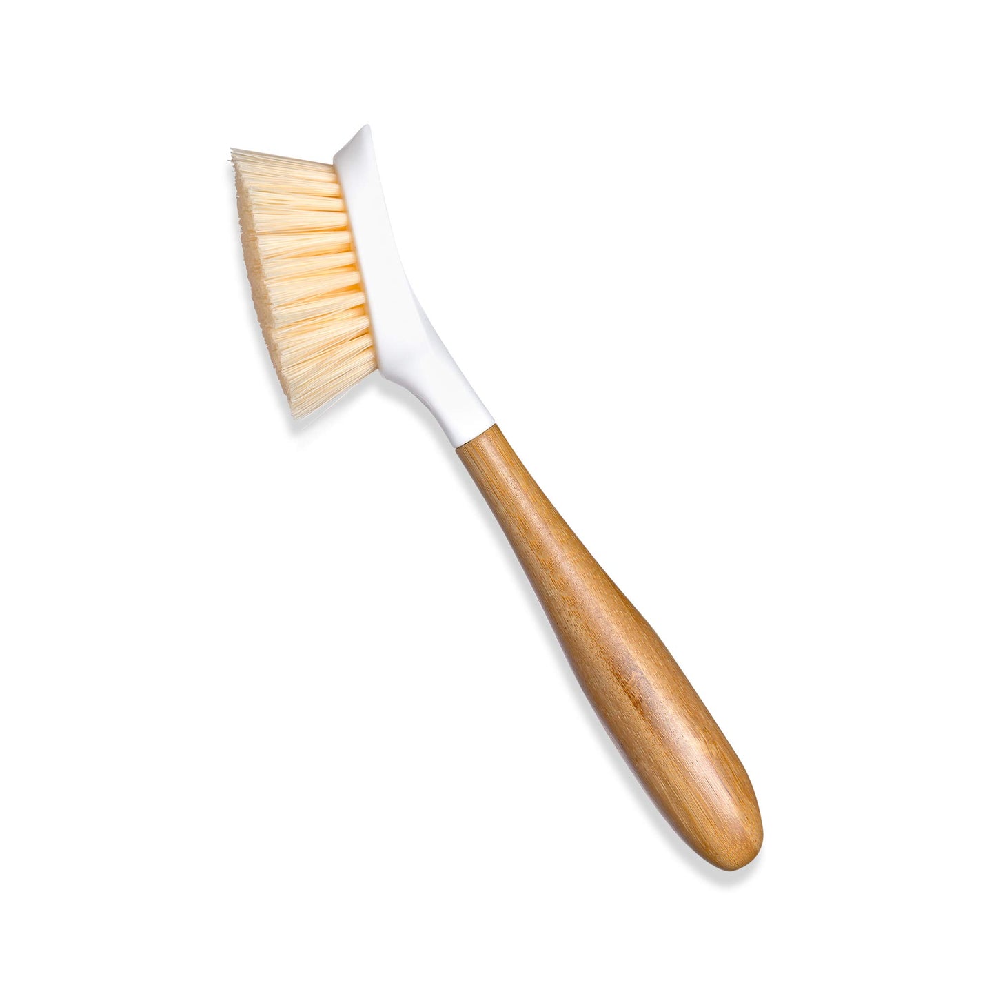 Full Circle Be Good - Bamboo Handle Dish Brush – Sustainable Kitchen Cleaning with Tough Bristles - Natural Dish Scrubber, Nonstick & Cast Iron Cleaner - Long Handle Brush for Dishes, Pots, and Pans