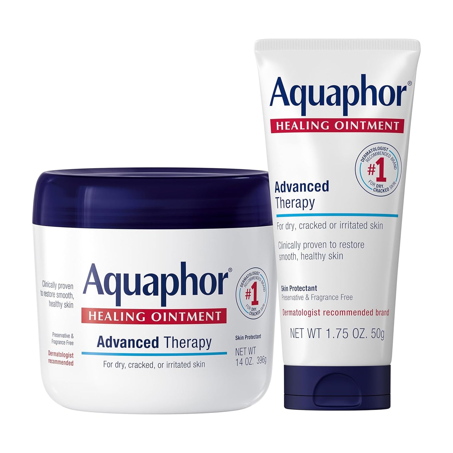 Aquaphor Healing Ointment - Advanced Therapy Skin Protectant for Dry Skin | 7 Oz Tube