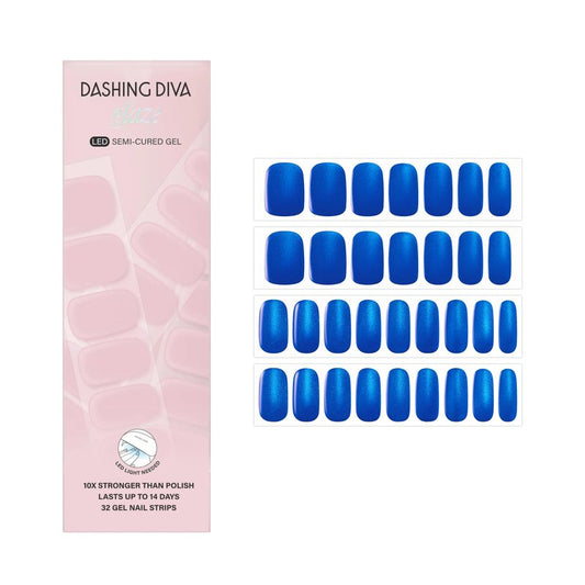 Dashing Diva Glaze Effects Nail Strip Set - Long Lasting, Chip Resistant, Semi-Cured Gel Nails - 4-Piece Manicure Set with 32 Strips