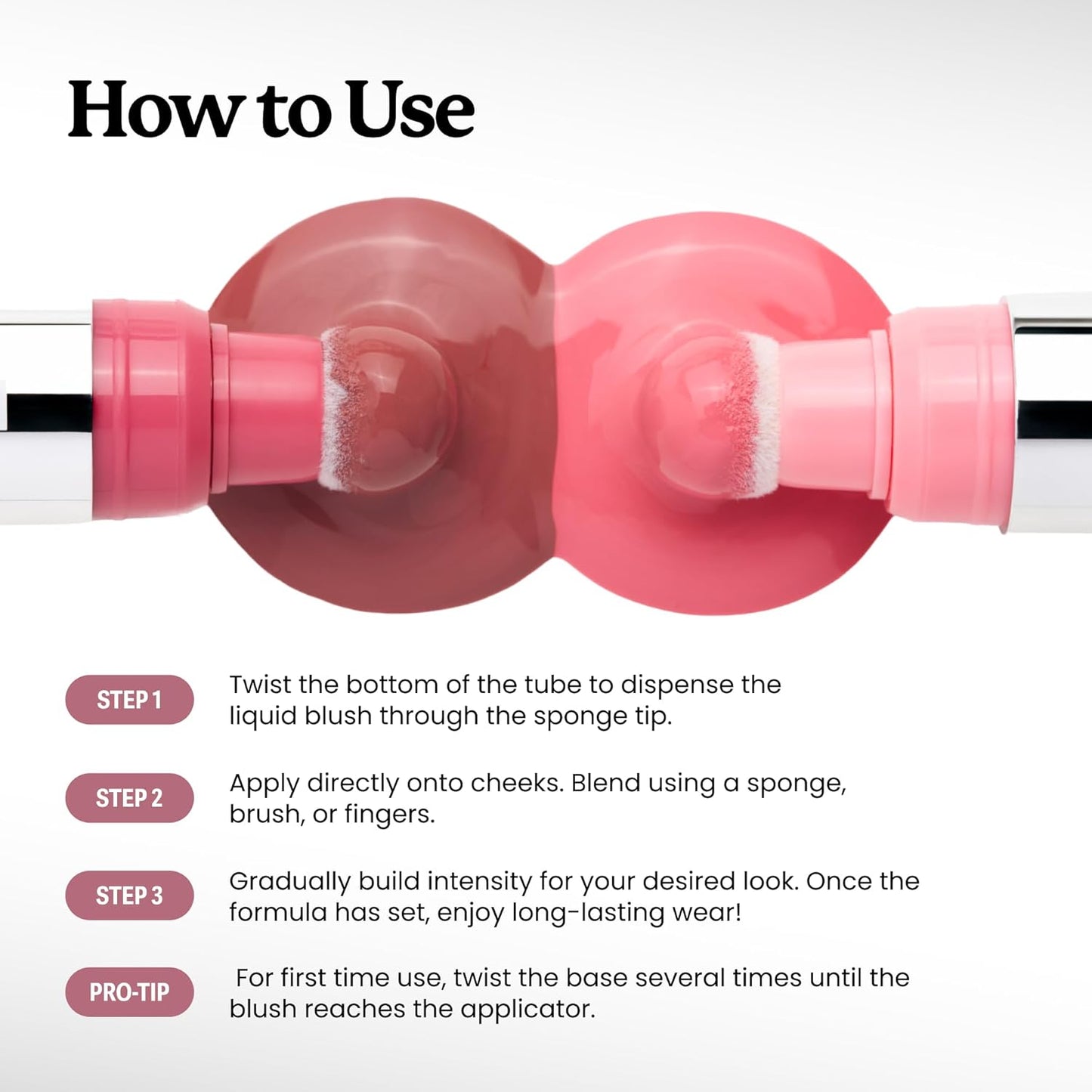 Sacheu Cheek Liquid Blush - High Pigment, Buildable Cream Formula for Radiant Cheeks | Long-Lasting, Flirty Shade