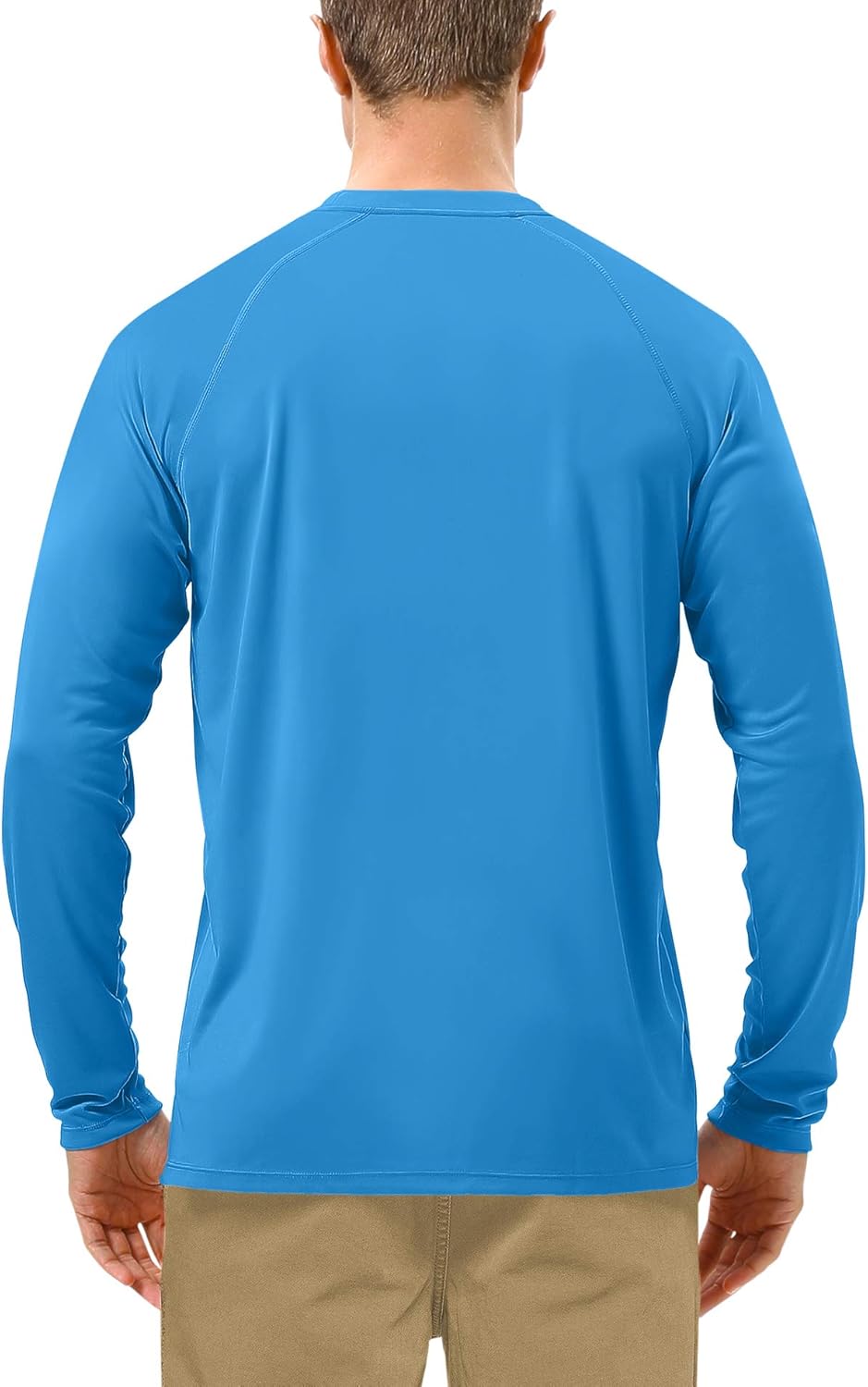 Men's UPF 50+ UV Sun Protection Long Sleeve Shirt - SPF Rash Guard for Fishing, Hiking & Running