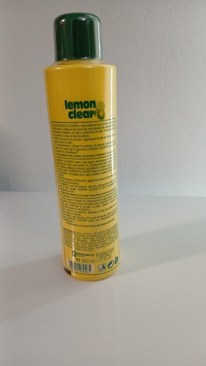 Lemon Clear Lotion 500ml Moisturizing Cream for Smooth Skin