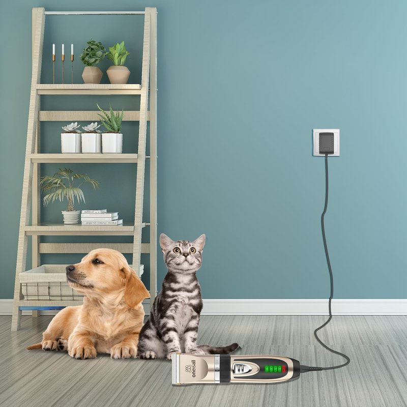 Pinkind Replacement Charger Compatible with oneisall Low Noise Dog Clippers, Charger Cord for SUPRENT Clippers, Pet Hair Clipper Shaver Charging Cable