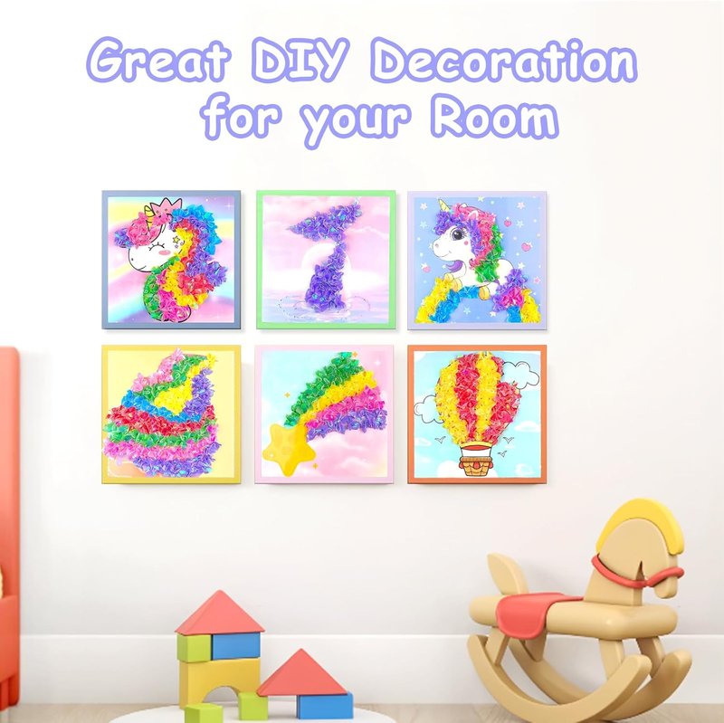 Magical Dream Decor - Mess-Free Kids' Art Fabric Craft Kit | DIY Birthday & Christmas Gift for Ages 4-10