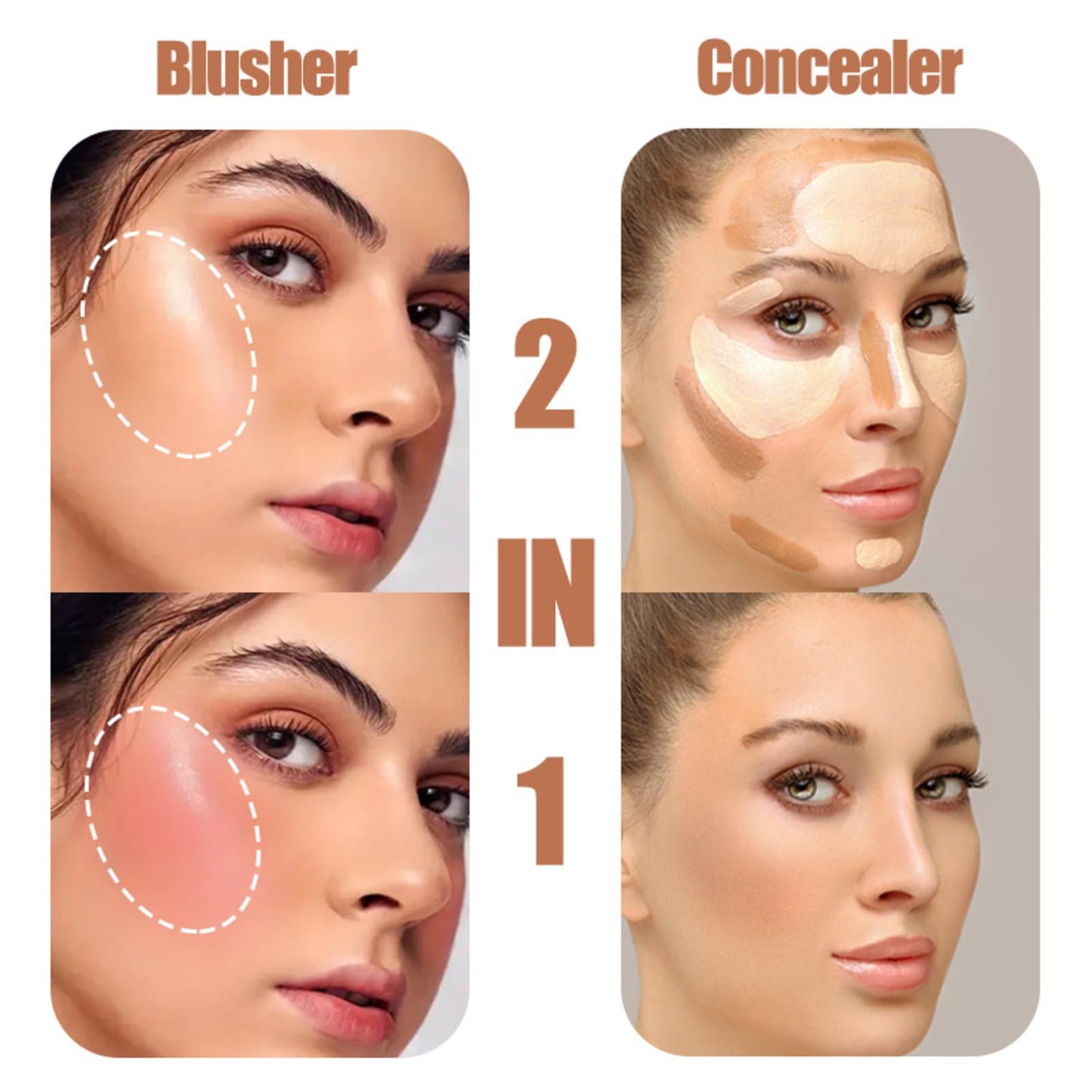 JasCherry 12 Colors Makeup Palette & Brush Set, Professional Eyeshadow, Blush, Highlighter, Contour Kit with 10 Champagne Gold Brushes, Cruelty-Free, Vegan, Travel-Friendly, for Beginners Pros
