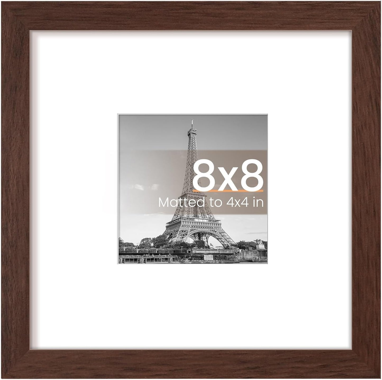 Upsimples 11x14 Picture Frame - Display 8x10 Photos with Mat or 11x14 Without Mat | Black Wall Hanging Frame