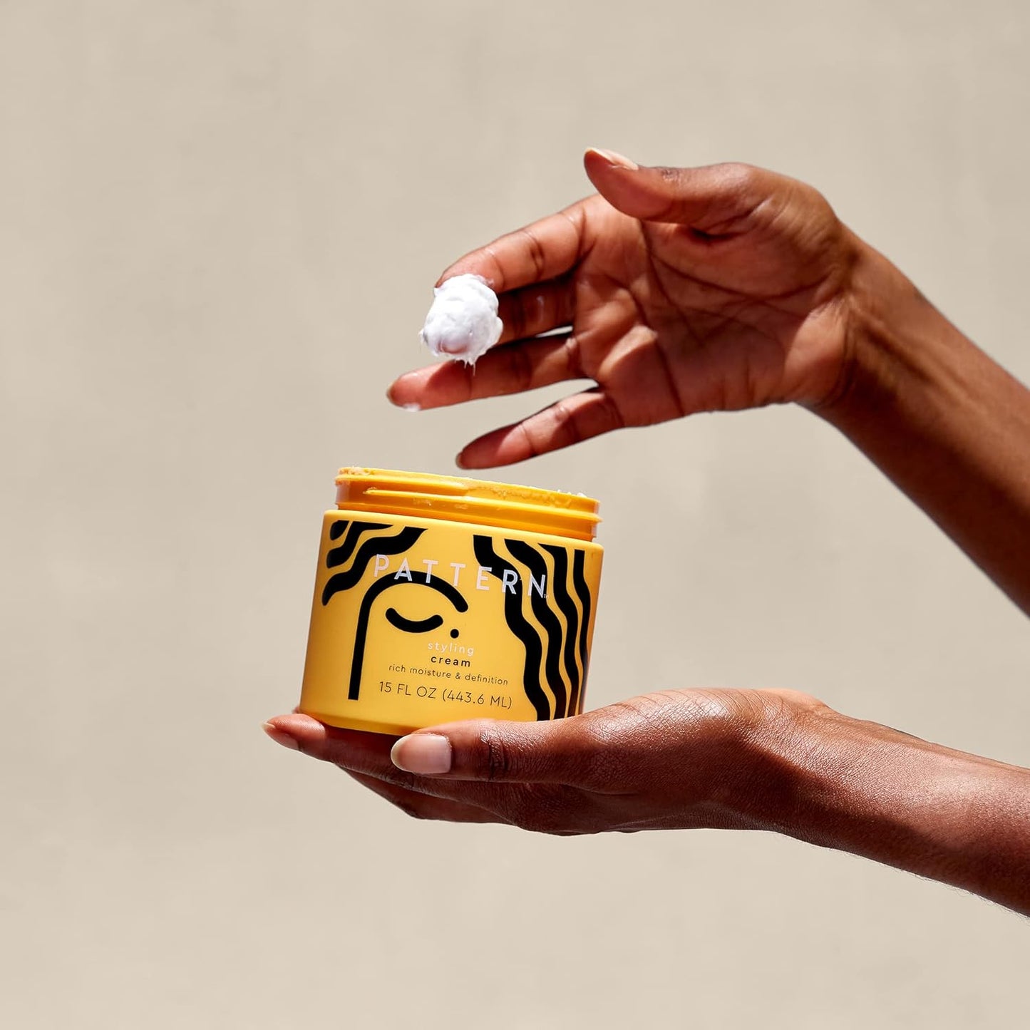 PATTERN Styling Cream for Curly Hair | Hold & Definition, 15 fl oz - Ideal for 3B-4C Textures