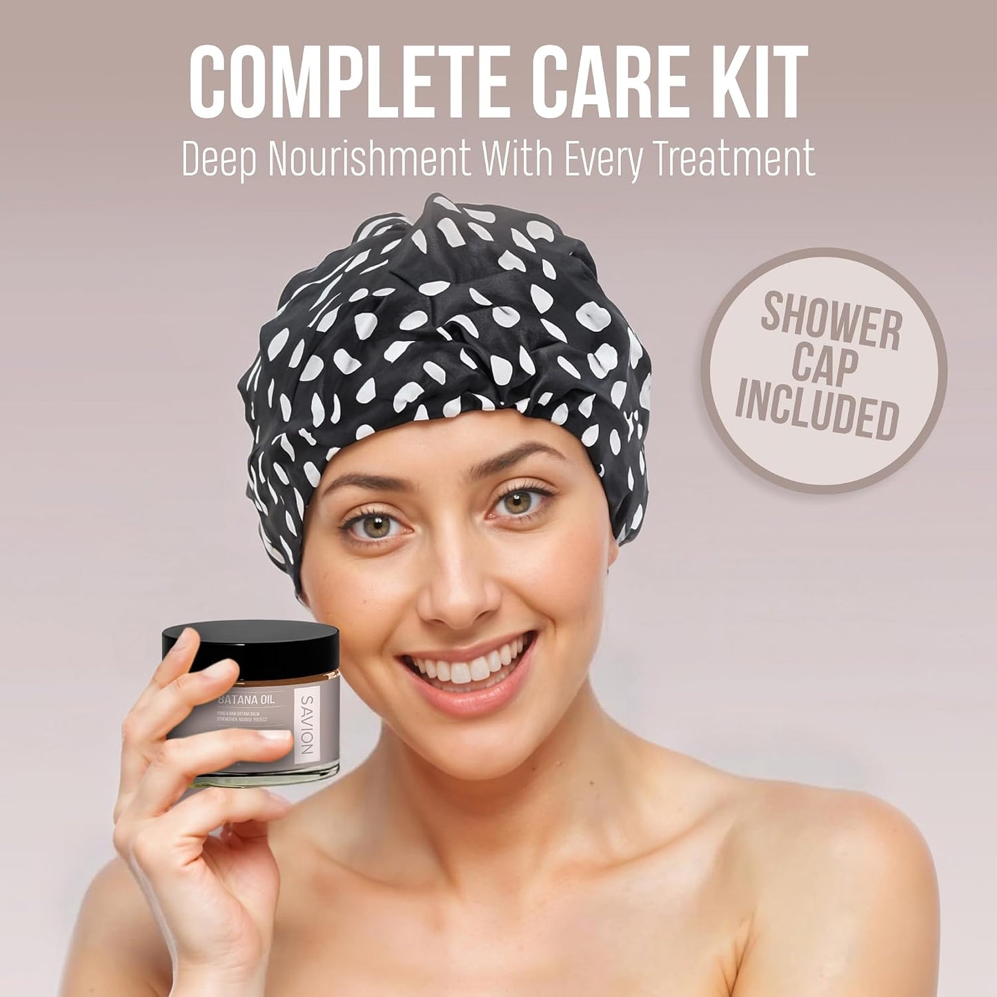 Raw Batana Oil for Hair Growth - 100% Pure Organic Treatment for Thick, Strong Strands | 4 Fl Oz, Includes Shower Cap