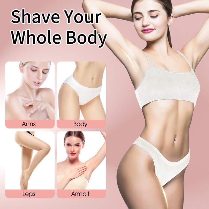 Electric Razors for Women, 7-Head 5 in 1 Painless Rechargeable Dusk Shaver Womens, Women's Shavers Everything, Lady Leg/Bikini/Face Hair Removal Products, Female Wet Dry Shaving Machine