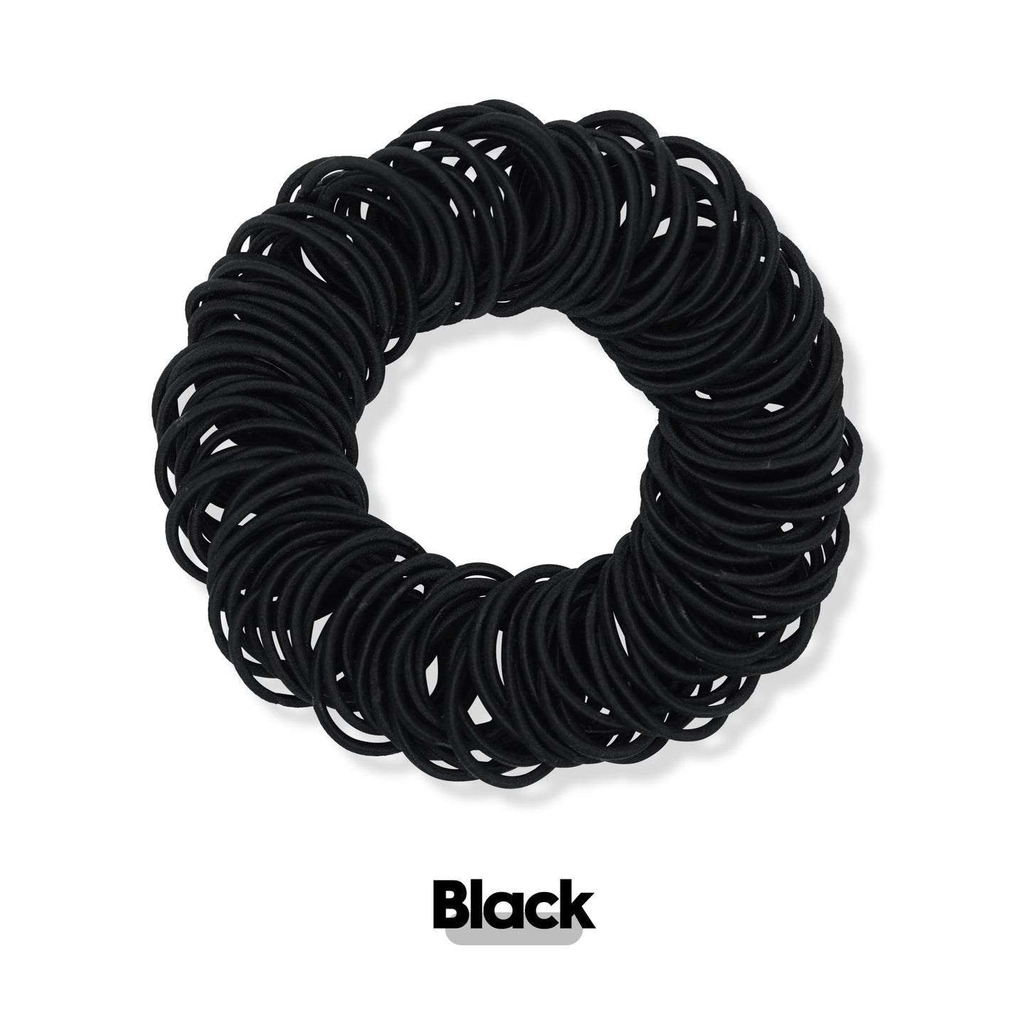 Qooocy 120 Pcs Small Hair Ties for Thin Hair & Kids - 1 Inch, 2mm No-Damage Elastic Bands in