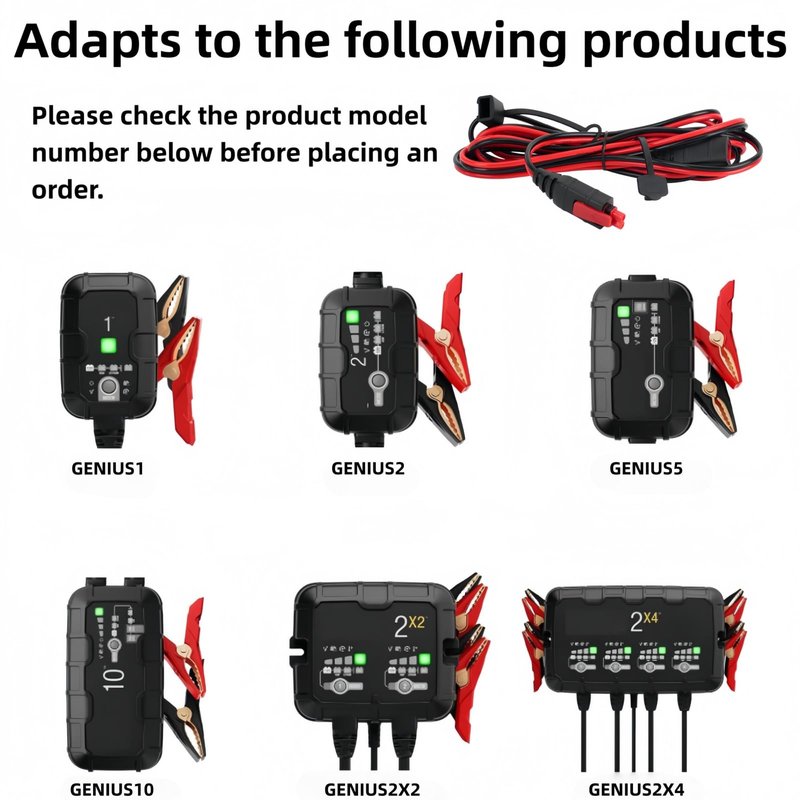GC004 X-Connect 10Ft fit for NOCO Battery Charger Accessories,Extension Cable Accessory for Genius Smart Battery Chargers Cable,Compatible with GENIUS1, GENIUS2,G750, G1100, G3500, G7200