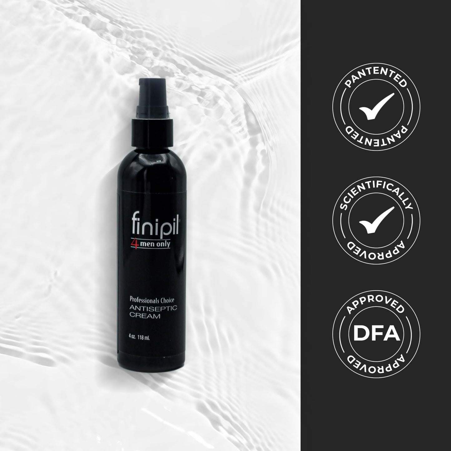finipil Cream for Ingrown Hair for Mens After Shave 4 Fl oz, clear