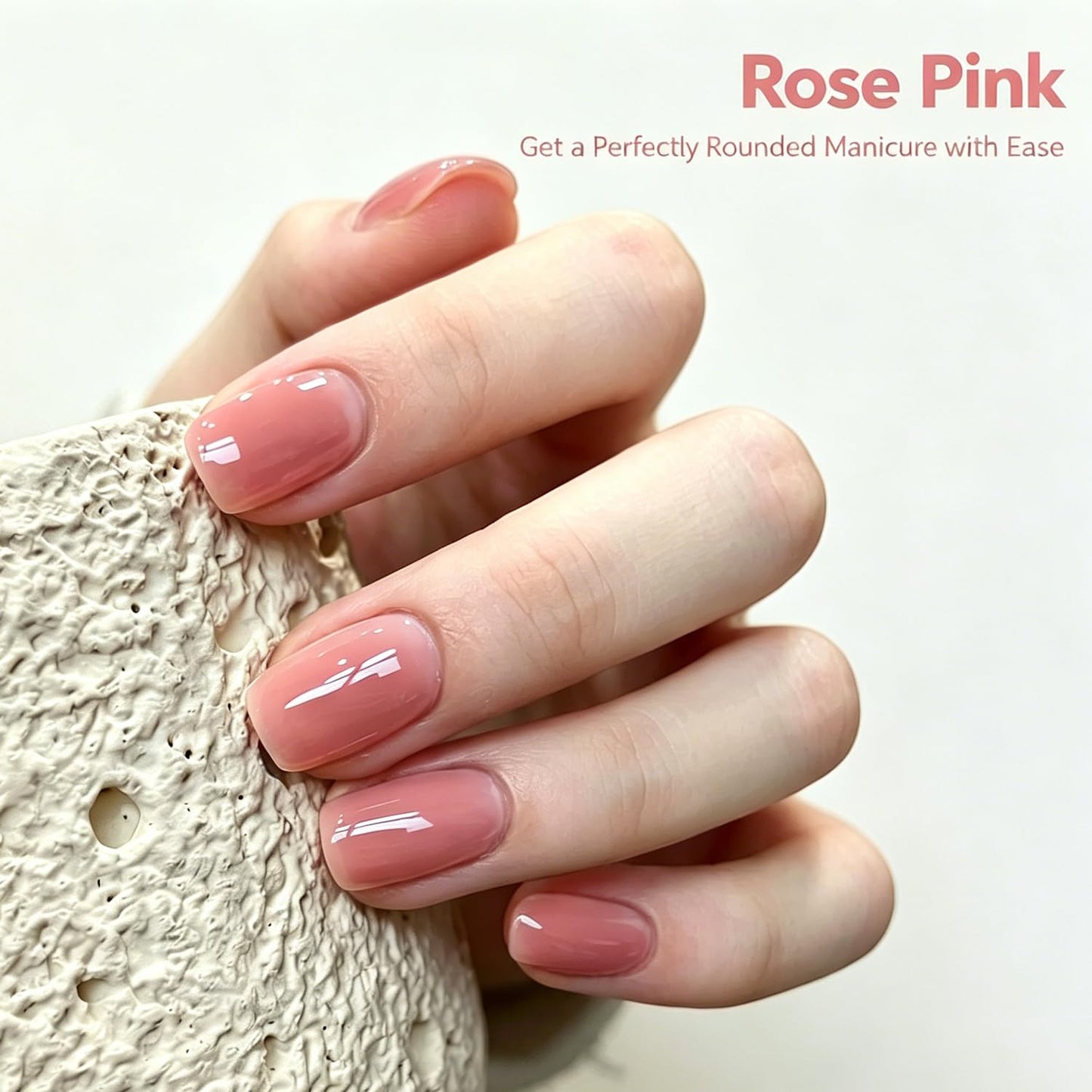 modelones Nail Strengthener and Growth Blushed Berry Nail Polish Quick Dry Nail Repair for Damaged Nails Strengthening Polish Natural Concealer Foundation Toenails & Nail Care Gifts for Women