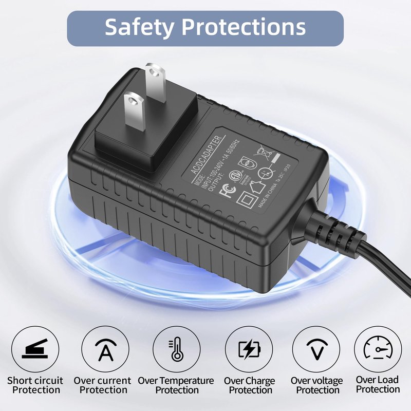 TEVSINPO 24V 1A Replacement Charger Compatible with Legiral Le3 Le6 Le9 Le11 Portable Massage Gun AC DC Adapter