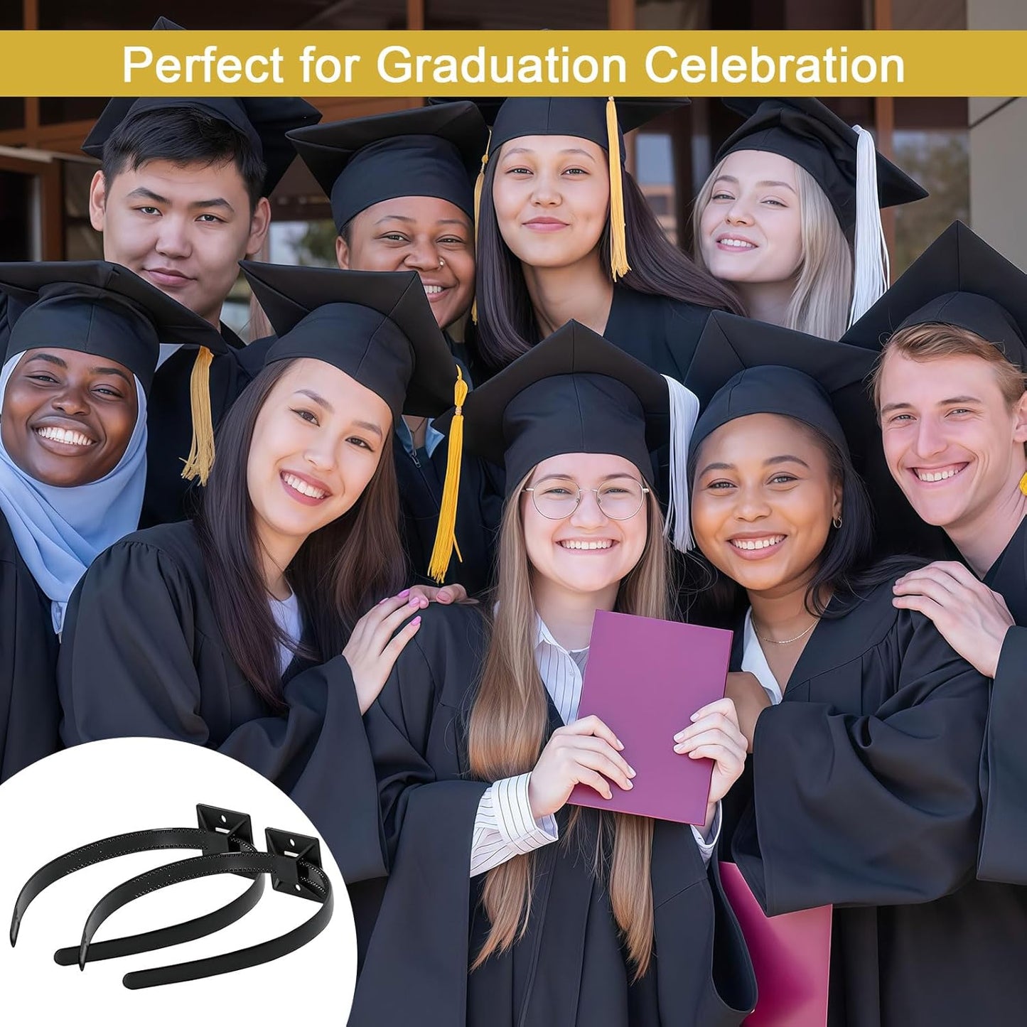 Graduation Cap Headband Insert - Comfortable Fit for Caps | Perfect for Graduates